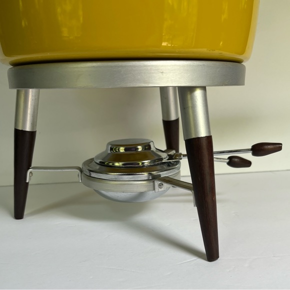 VTG Chafing Dish MCM Japan Harvest Gold Sterno 60s 70s Mid-century MCM Serving - Picture 10 of 16